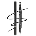 5PCS Double-headed Liquid Winged Black Eyeliner Stamp Pen Set | Eye Liner Pencil Long-lasting Waterproof, Stamp Eyeliner Set for Eye Makeup - Star, Heart, Flower, Butterfly, Triangle