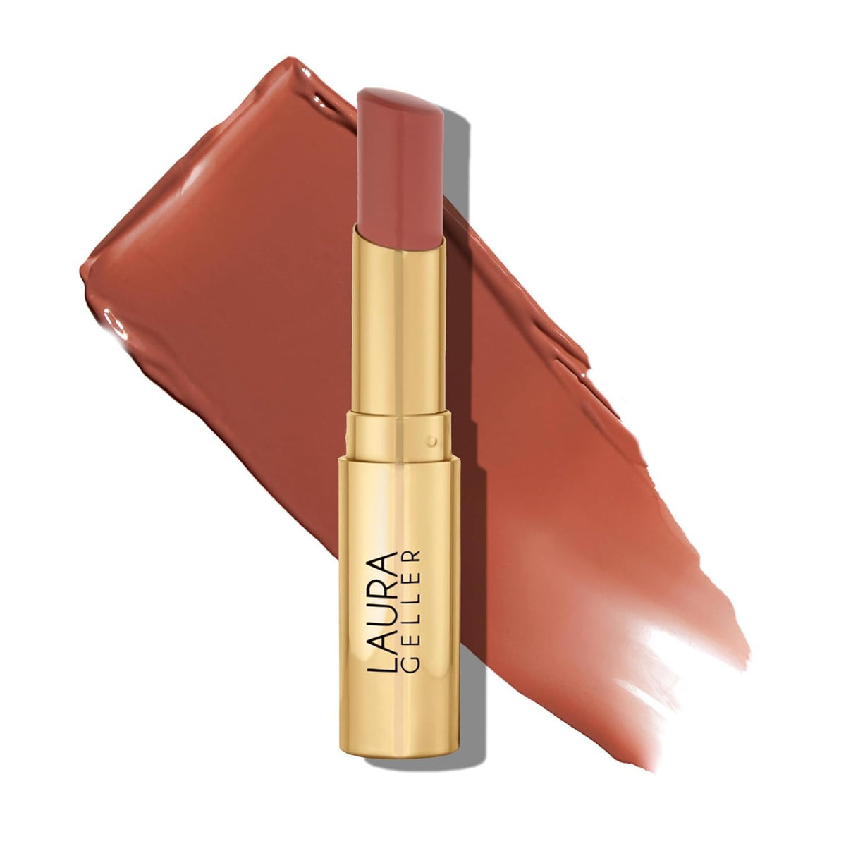LAURA GELLER NEW YORK Jelly Balm Tinted Lip Balm – Just Peachy – Hydrating Lip Color with Shine Finish – Squalane & Vitamin E – Buildable Sheer to Medium Coverage – Vegan & Cruelty-Free