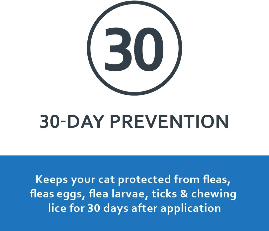 Sentry Fiproguard Flea & Tick Cats 1.5 lbs+, Fipronil, 6-Month | Ideal for Cats & Kittens 1.5 lbs+; Kills Fleas, Ticks & Chewing Lice for 30 Days; 6-month supply; Vet-Quality OTC Cat Formula