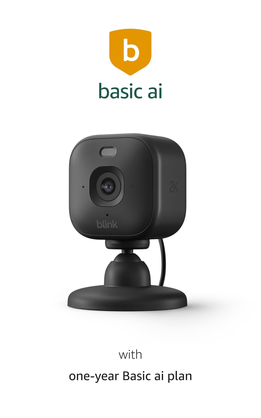 Blink Mini 2K+ (newest model) – Plug-in Home & Pet Indoor Security Camera with 2K video resolution, night vision, enhanced audio, motion detection – 3 cameras (White)