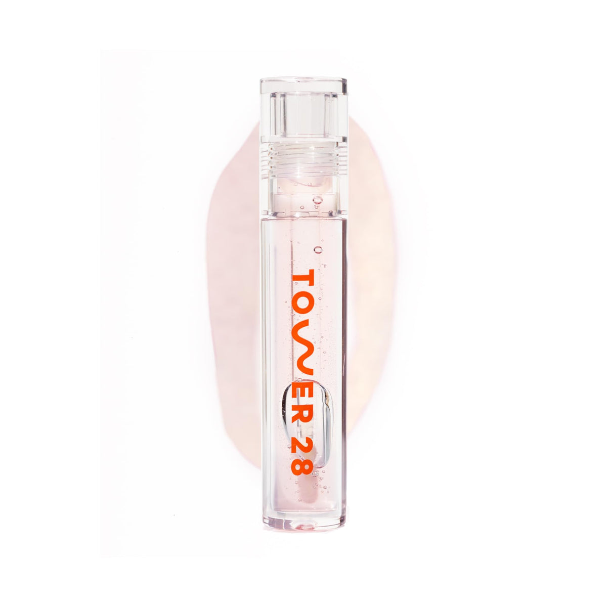 Tower 28 ShineOn Lip Gloss Jelly, Pistachio (0.13 oz) | Nude Pink Tinted Lip Oil with Hydrating Lip Balm Formula, Non-Sticky, High-Shine Gloss with Nourishing Oil Blend