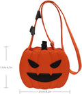 Small Spooky Pumpkin Purse - Halloween Crossbody Bag for Women, Stylish and Fun Halloween Accessories
