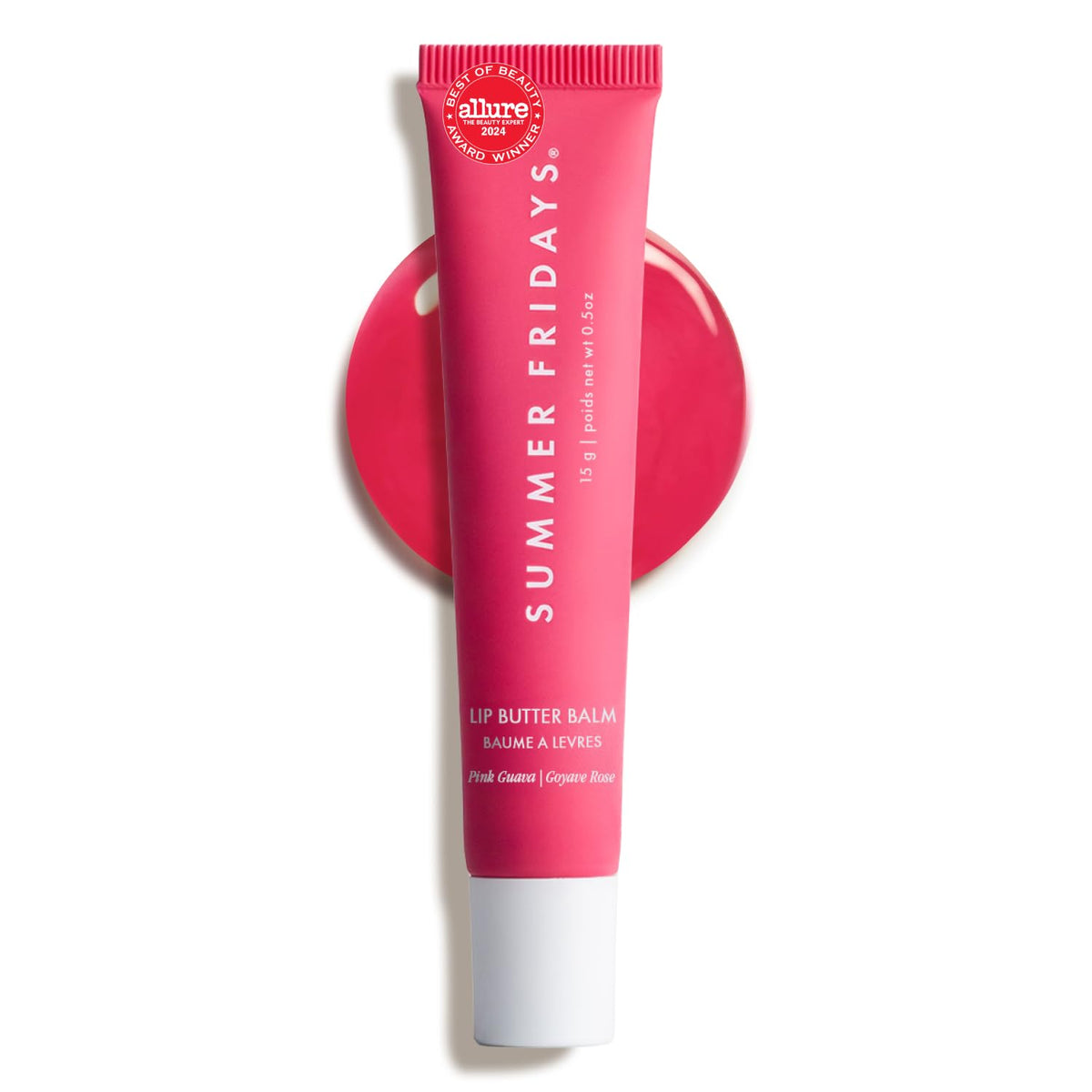 Summer Fridays Lip Butter Balm - Moisturizing Lip Gloss for Instant Shine + Sheer Color - With Nourishing Shea Butter - Everyday Makeup + Skin Care Summer Essentials - Vegan - Vanilla Beige (.5 Oz)