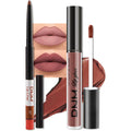 evpct 3Pcs Dark Ruby Fire Red Matte Liquid Lipstick Lip Stain Lipgloss sets for Women 24 Hour Red Matte Lipstick Long Lasting Smudge Proof