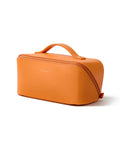 EACHY Travel Makeup Bag, Large Capacity Cosmetic Bag for Women, Waterproof PU Leather, Flat Open Portable Toiletry Bag for Skincare, Brushes & Travel Essentials