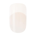 KISS Salon Acrylic Press On Nails, Nail glue included, 'Cashmere', French, Medium Size, Squoval Shape, Includes 28 Nails, 2g Glue, 1 Manicure Stick, 1 Mini file