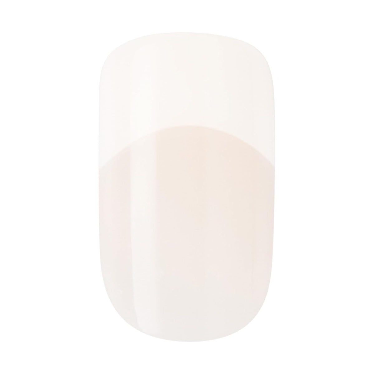 KISS Salon Acrylic Press On Nails, Nail glue included, 'Cashmere', French, Medium Size, Squoval Shape, Includes 28 Nails, 2g Glue, 1 Manicure Stick, 1 Mini file