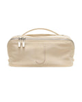 EACHY Travel Makeup Bag, Large Capacity Cosmetic Bag for Women, Waterproof PU Leather, Flat Open Portable Toiletry Bag for Skincare, Brushes & Travel Essentials