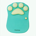 WESAPPINC Cat Paw Mouse Pad with Wrist Support Soft Silicone Wrist Rests Non Slip Ergonomic Mousepad for Office Computer Gaming Desk Decor (10.7x7.8x0.9'') (Black Cherry), large