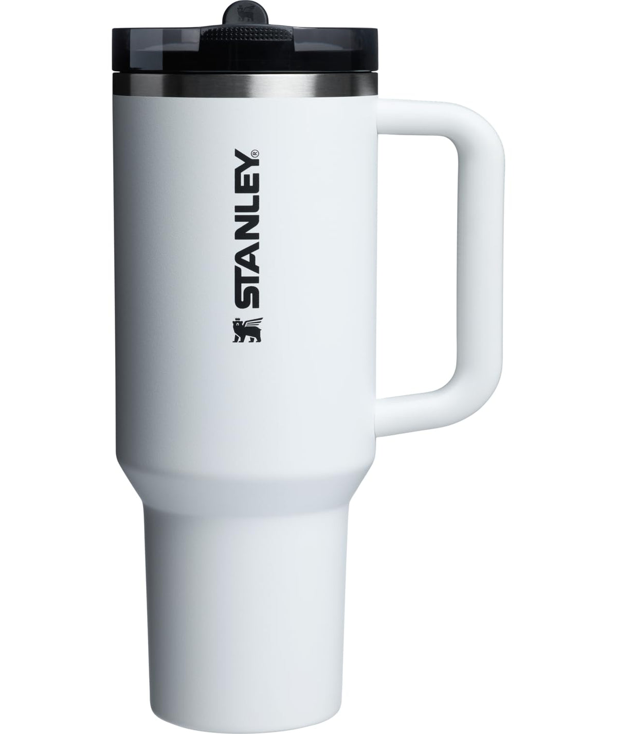 STANLEY Quencher ProTour Flip Straw Tumbler with Leakproof Lid 40 oz | Built-In Straw and Handle | Cup Holder Compatible for Travel | Insulated Stainless Steel Cup | BPA-Free | Black