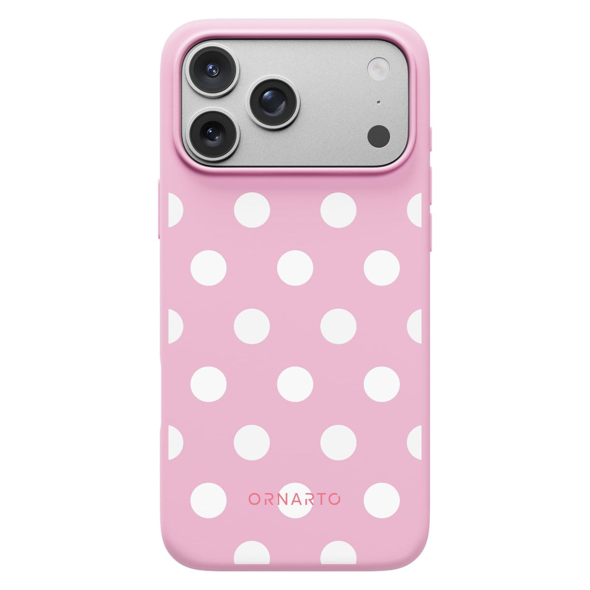 ORNARTO for iPhone 17 Pro Max Case, Liquid Silicone, Chalk Pink