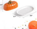 Pumpkin Butter Dish with Lid for Countertop Pumpkin Fall Kitchen Decor