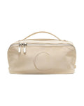 EACHY Travel Makeup Bag, Large Capacity Cosmetic Bag for Women, Waterproof PU Leather, Flat Open Portable Toiletry Bag for Skincare, Brushes & Travel Essentials