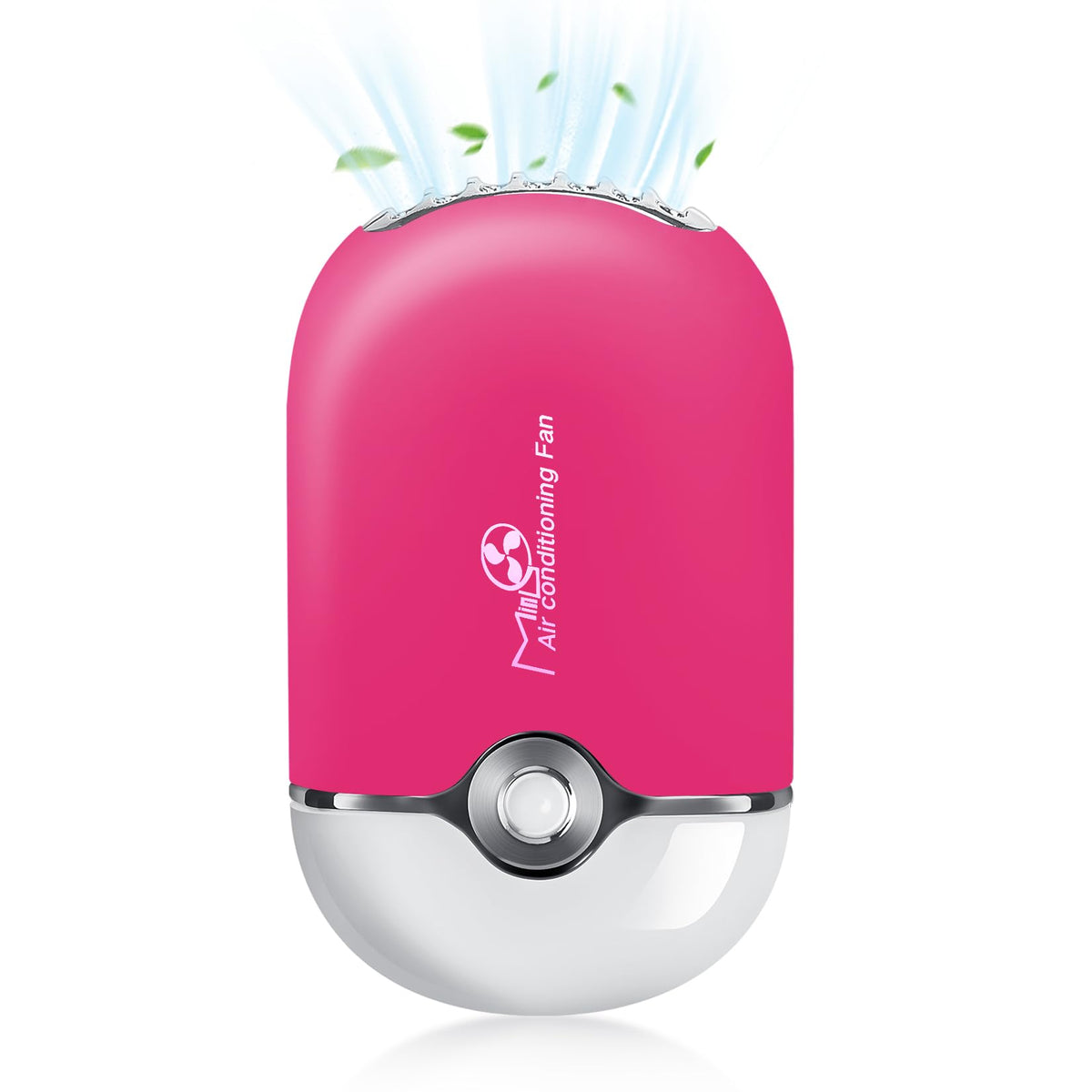 mlogiroa Lash Fan Mini Portable Eyelash Fan Handheld for Eyelash Extension | Rechargeable USB C Air Cooling Blower with Built in Sponge Lash Extension Application Pink