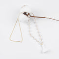 Anti-Lost Neck Strap Holder Magnetic Gold Leash Pearl Chain Necklace Compatible With Airpods Pro 3 2 1