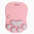 WESAPPINC Cat Paw Mouse Pad with Wrist Support Soft Silicone Wrist Rests Non Slip Ergonomic Mousepad for Office Computer Gaming Desk Decor (10.7x7.8x0.9'') (Black Cherry), large
