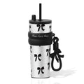 SDGA+ 24 oz Stainless Steel Tumbler with Lid and Straw, Insulated Water Bottle Leak Proof for Hot and Cold, Portable Travel Coffee Mug, Reusable Coffee Cup for Women, Cherry