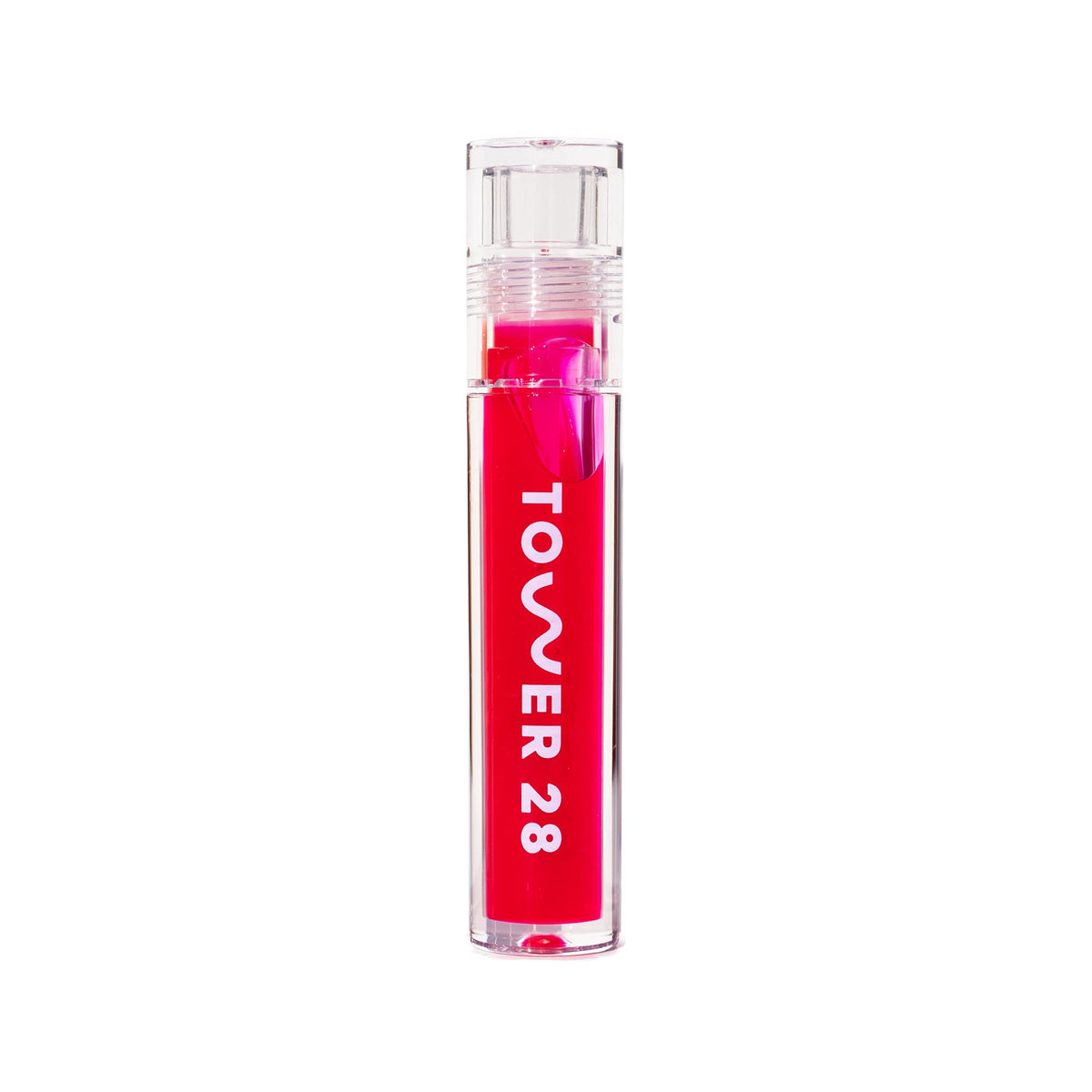 Tower 28 ShineOn Lip Gloss Jelly, Pistachio (0.13 oz) | Nude Pink Tinted Lip Oil with Hydrating Lip Balm Formula, Non-Sticky, High-Shine Gloss with Nourishing Oil Blend