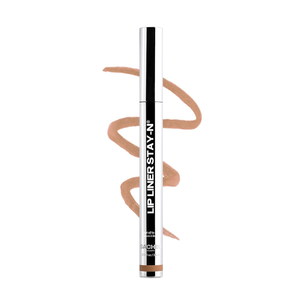 Sacheu Lip Liner STAY-N Peel Off Lip Stain, Longwear, p-INKED | Water-resistant, transfer & smudge-proof, lip tint with hyaluronic acid & vitamin E for conditioning benefits, matte finish
