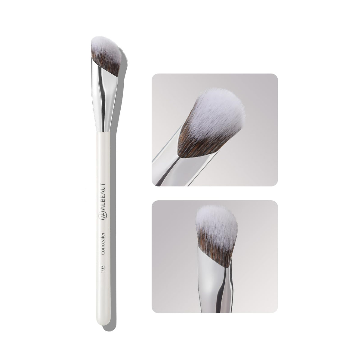 Albeaut Tapered Eye Shadow Brush, Medium Powder Eyeshadow Blending Brush for Crease, Fluffy Eye Makeup Tool for Women and Girls (195 Pro Blender)