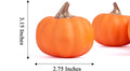 Pumpkin Decor Orange Set of 12 Harvest Thanksgiving Fall Decoration