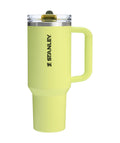 STANLEY Quencher ProTour Flip Straw Tumbler with Leakproof Lid 40 oz | Built-In Straw and Handle | Cup Holder Compatible for Travel | Insulated Stainless Steel Cup | BPA-Free | Black