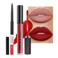 evpct 3Pcs Dark Ruby Fire Red Matte Liquid Lipstick Lip Stain Lipgloss sets for Women 24 Hour Red Matte Lipstick Long Lasting Smudge Proof