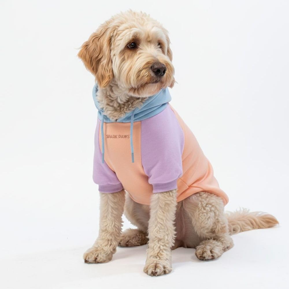 Spark Paws Dog Hoodie – Premium Dog Sweater for Small, Medium, and Large Dogs | Warm Outfits for French Bulldogs, Pitbull, Puppy, Winter Jacket Alternative - Alpine - L