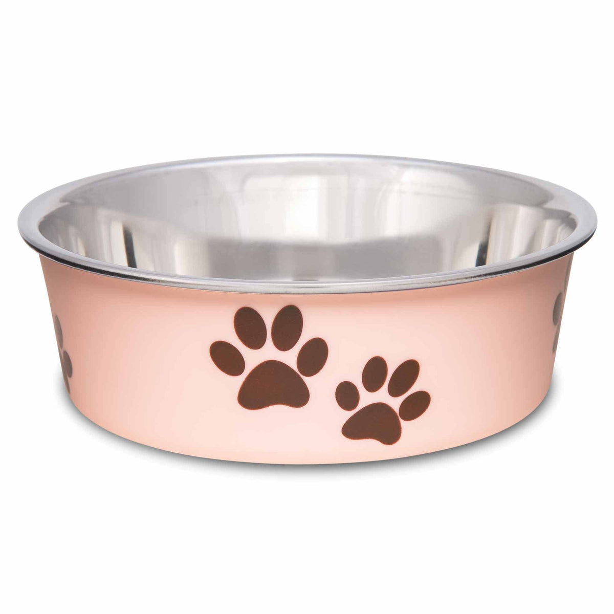 Loving Pets Bella Dog Bowls- Stainless Steel Dog & Cat Bowls - Spill Proof Dog Food Bowl, Cat Bowl, Puppy Essentials & Pet Supplies Great for Home & Travel (Medium 20-35 lbs, Blueberry)