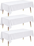 Pureegg Plastic Table Cloth Disposable 54x108 Gold 3Pack