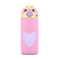 Ello Ellies 12oz Stainless Steel Leakproof Kids Water Bottle, Dog | Insulated kids water bottle with straw, leakproof locking lid, carry handle, and stainless steel fun animal design for school