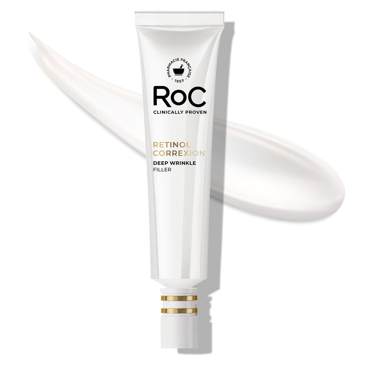 RoC Retinol Correxion Deep Wrinkle Retinol Face Serum with Ascorbic Acid, Anti-Aging Treatment for Fine Lines, Dark Spots, Post Acne Scars, 1 Oz (Packaging May Vary)