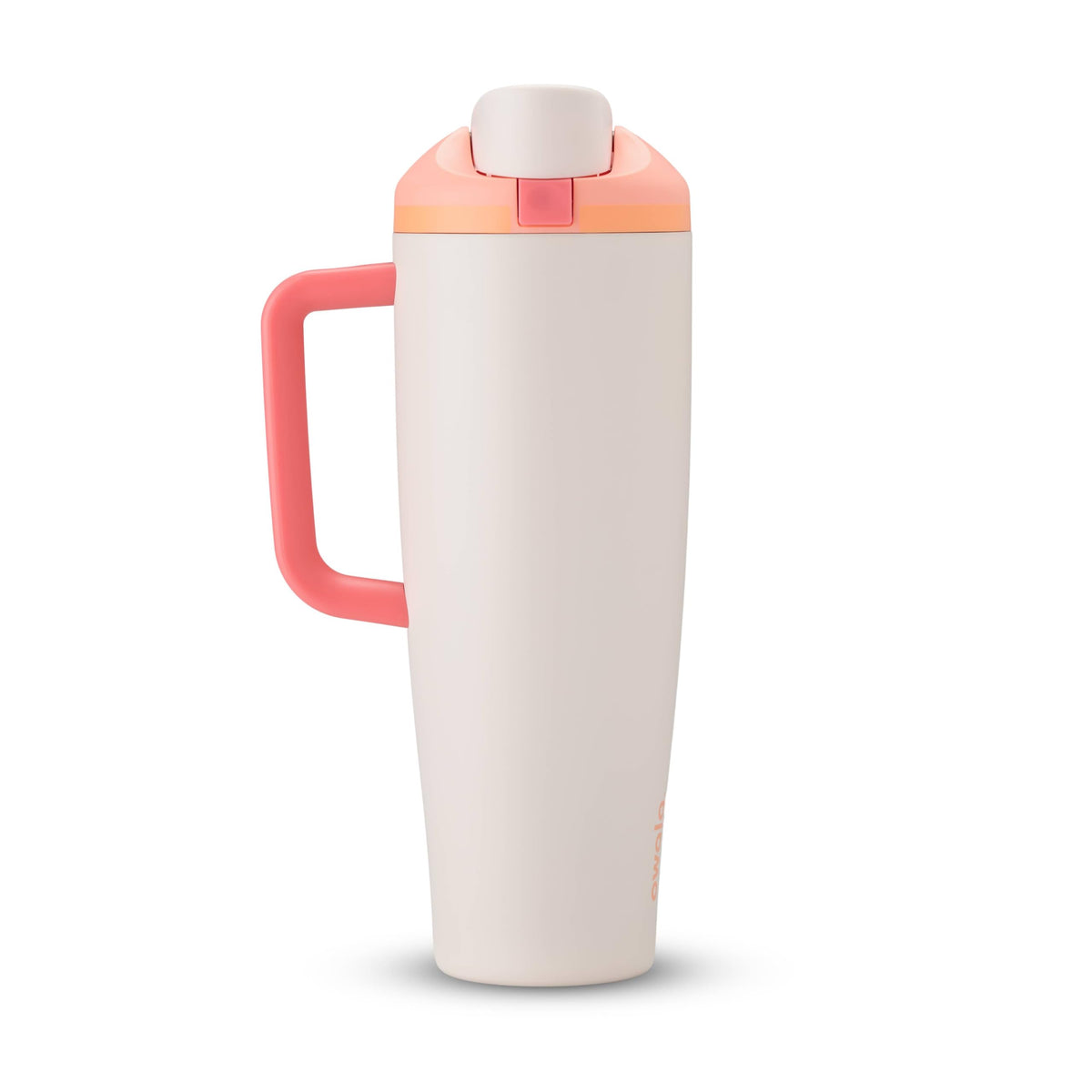 Owala FreeSip Tumbler Insulated Stainless Steel Water Bottle with Built-in Straw and Side Handle, For Travel, Work, School, and Sports, 40oz, BPA Free, Leak Proof, Strawberry Fields