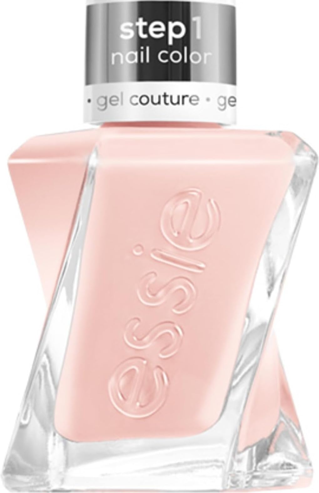 Essie Gel Couture Long-Lasting Nail Polish, Vegan, Clear, Shiny Top Coat, 0.46 fl oz
