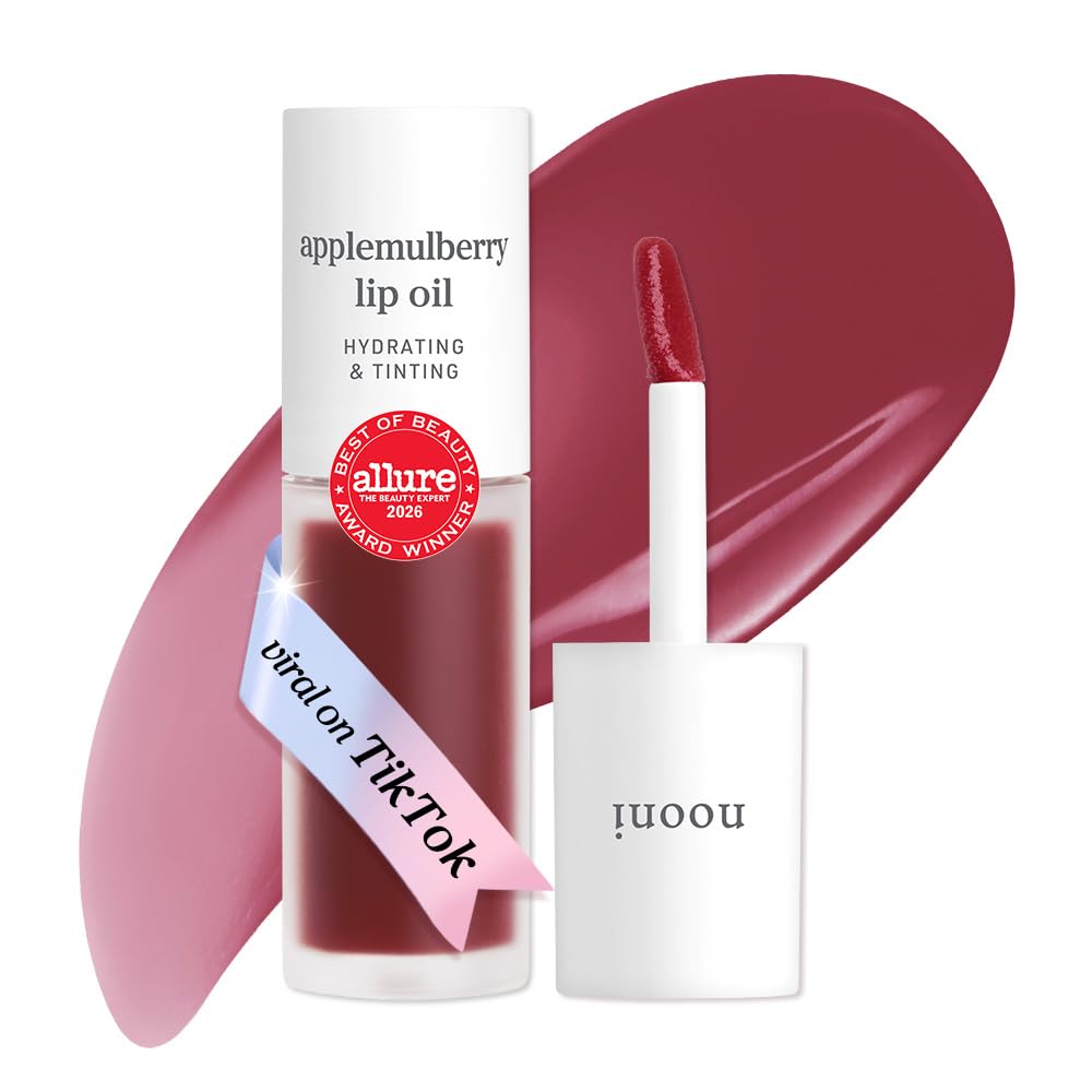 NOONI Korean Lip Oil - Appleberry - pH Color-Changing Plumping Lip Gloss