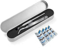 Tick Remover, Tick Removal Tool, Stainless Steel Tick Remover Tool for Dogs/Humans/Cats/Horses, Professional Foam Inserts Tick Remover Set- Includes Tick Tweezers, Tick Fork, Handy Tin, Manual (1 Set)