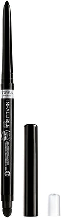 L'Oreal Paris Infallible Grip Mechanical Gel Eyeliner Pencil, Smudge-Resistant, Waterproof Eye Makeup with Up to 36HR Wear, Intense Black, 0.01 Oz