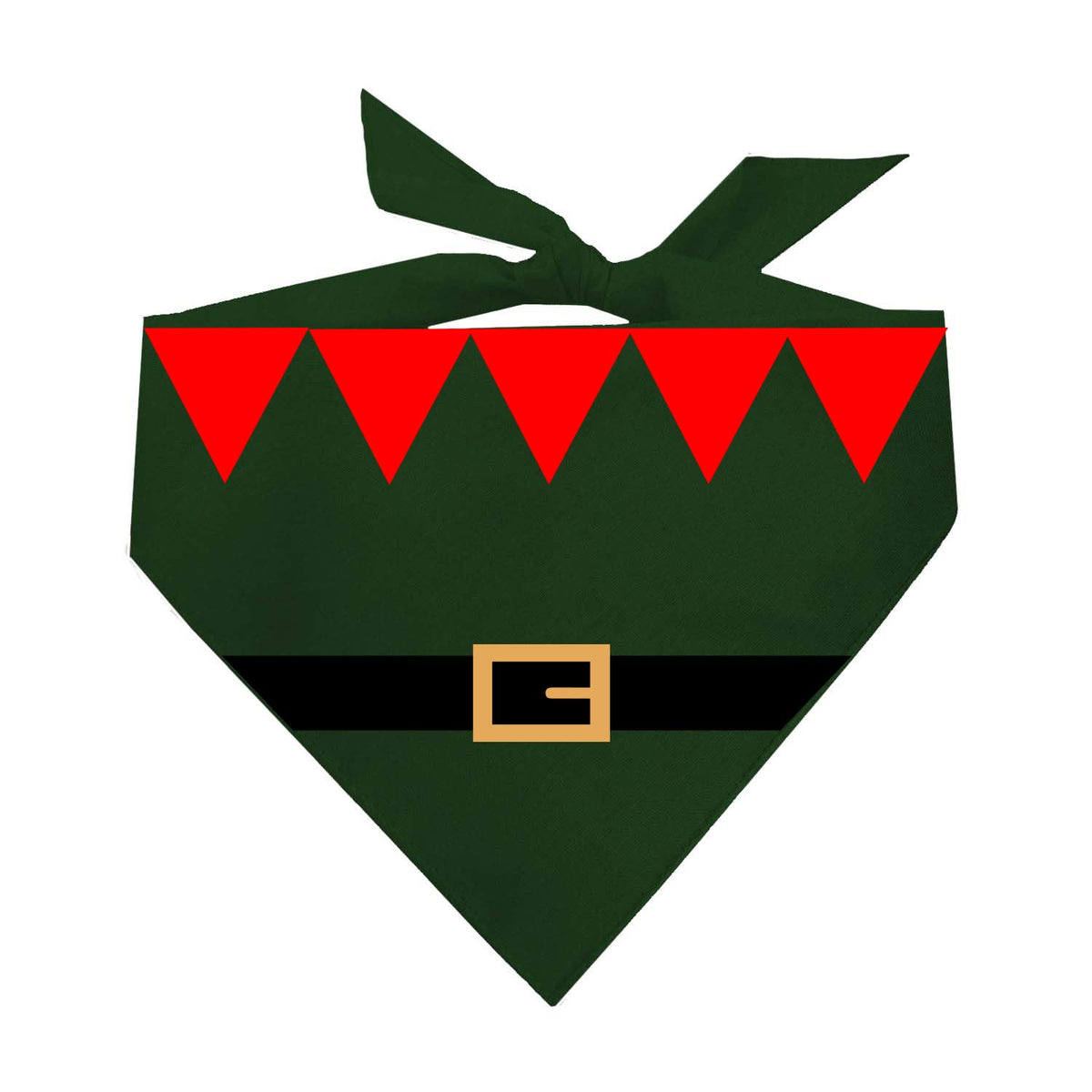 Santa Claus Costume Christmas Dog Bandana | 100% Cotton | Made in USA |Gift |Red, OS (1166)