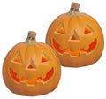 Xodus Battery Operated LED Light Pumpkin, Jack-O-Lantern, 8.5-inch, 2 Pack