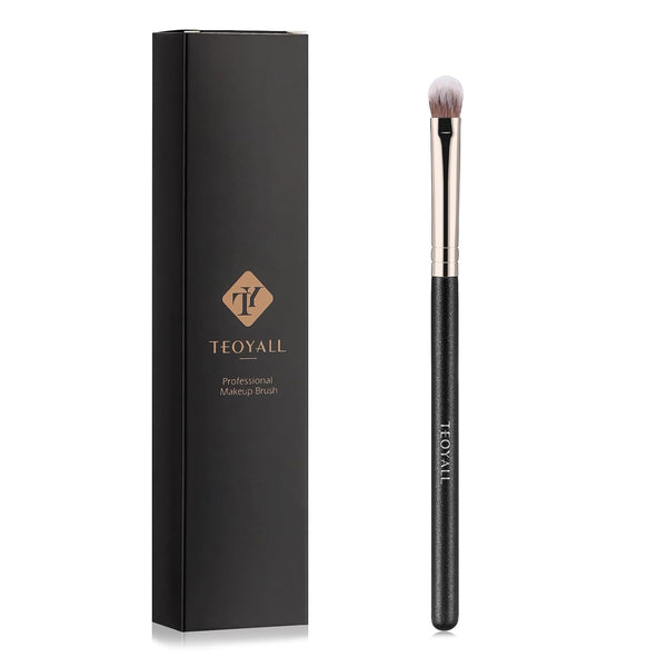 TEOYALL Eye Crease Brush, Soft Dense Synthetic Bristles Eyeshadow Brush Flat Concealer Brush For Powder Cream Concealer Highlight