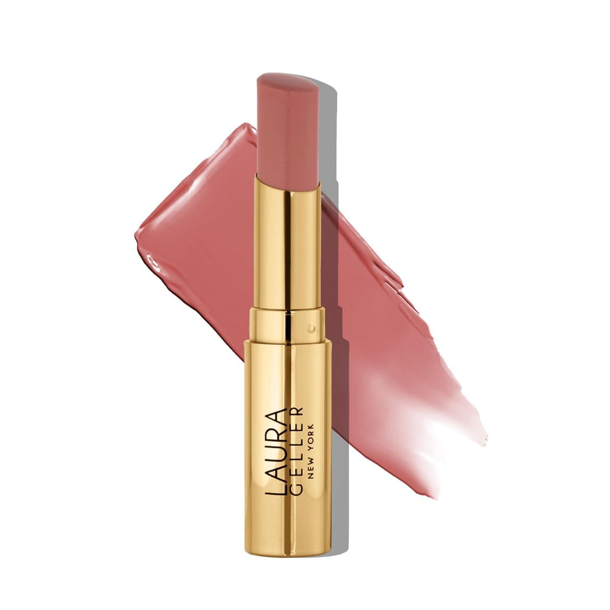 LAURA GELLER NEW YORK Jelly Balm Tinted Lip Balm – Just Peachy – Hydrating Lip Color with Shine Finish – Squalane & Vitamin E – Buildable Sheer to Medium Coverage – Vegan & Cruelty-Free