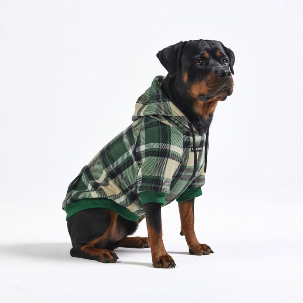 Spark Paws Dog Hoodie – Premium Dog Sweater for Small, Medium, and Large Dogs | Warm Outfits for French Bulldogs, Pitbull, Puppy, Winter Jacket Alternative - Slate Blue - XL