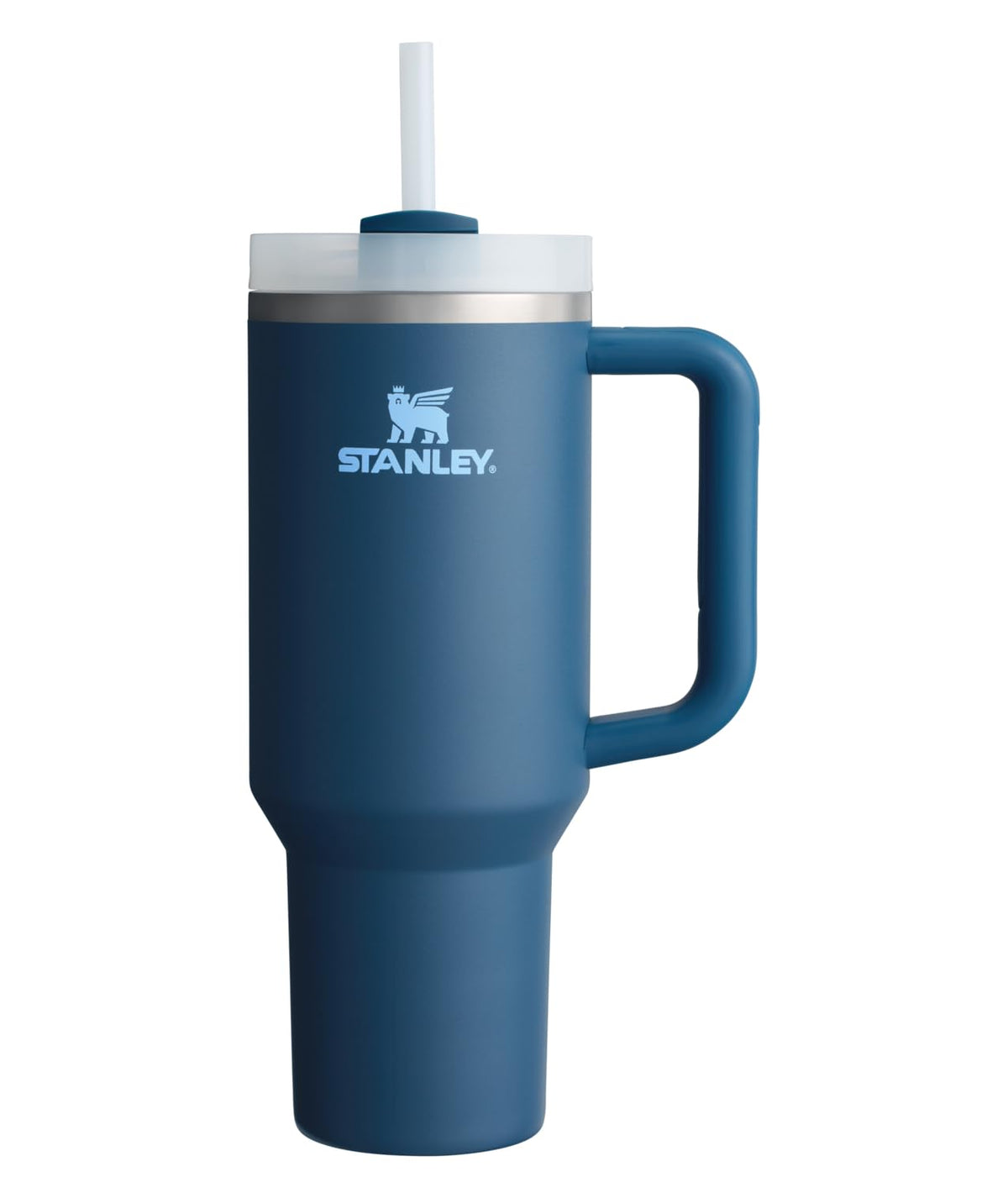 STANLEY Quencher H2.0 Tumbler with Handle and Straw 40 oz Flowstate 3-Position Lid Cup Holder Compatible for Travel Insulated Stainless Steel Cup BPA-Free Rose Quartz 2.0