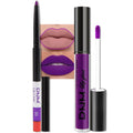 evpct 3Pcs Dark Red Purple Plum Matte Liquid Lipstick Sets for Women Matte Lip Stain Long Lasting Waterproof, Burgundy Blood Blue Red lipstick, Black Cherry Maroon Gothic 24 Hours Magic Lipsticks