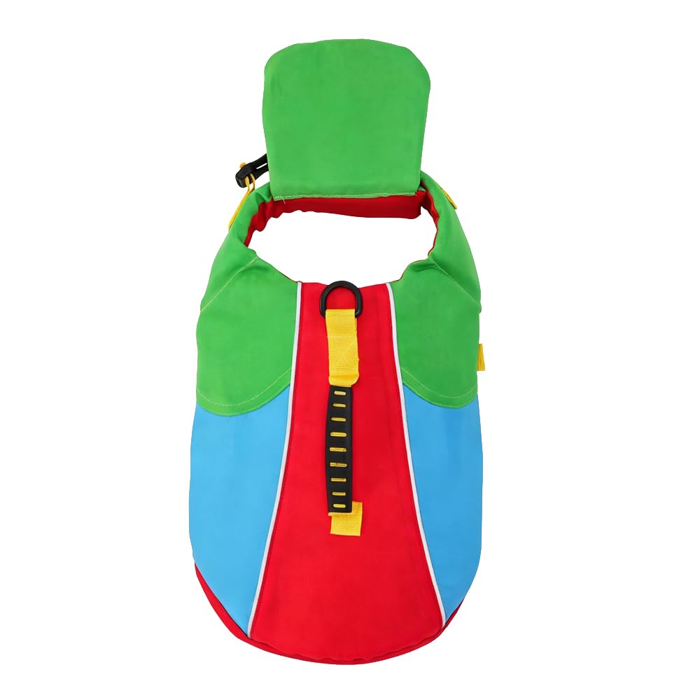 Dog Life Jacket with Chin Float, 2026 New Front Float Dog Life Jacket with Chin Support for Pool Boating, Dog Life Jackets with Head Support for French Bulldog (A, X-Small)
