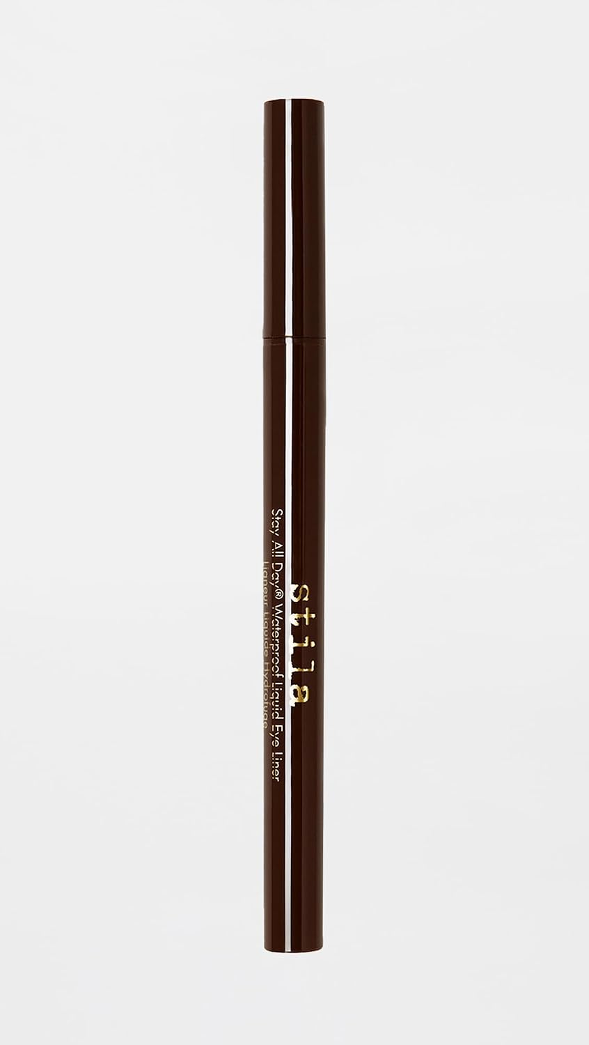 stila Waterproof Liquid Eye Liner, Stay All Day Makeup with Fine Brush Tip Lasting Satin Finish, Smudge-Proof & Transfer-Resistant