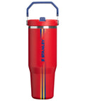 Stanley IceFlow 2.0 Flip Straw Tumbler with Handle 30 oz | Twist On Lid and Flip Up Straw | Leak Resistant Water Bottle | Insulated Stainless Steel | BPA-Free | Dried Pine