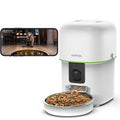 Automatic Cat Feeder, 3L Cat Food Dispenser with Anti-Jam Design, Over 180-day Battery Life, 1-6 Meals Per Day with Stainless Steel Cat Bowl, Keep Dry Food Fresh, Timed Pet Feeder Also for Small Dog