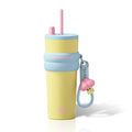 SDGA+ 24 oz Stainless Steel Tumbler with Lid and Straw, Insulated Water Bottle Leak Proof for Hot and Cold, Portable Travel Coffee Mug, Reusable Coffee Cup for Women, Cherry