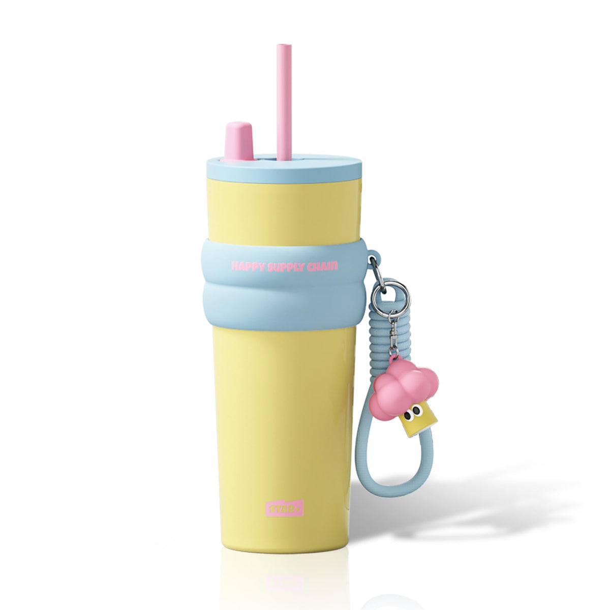 SDGA+ 24 oz Stainless Steel Tumbler with Lid and Straw, Insulated Water Bottle Leak Proof for Hot and Cold, Portable Travel Coffee Mug, Reusable Coffee Cup for Women, Cherry
